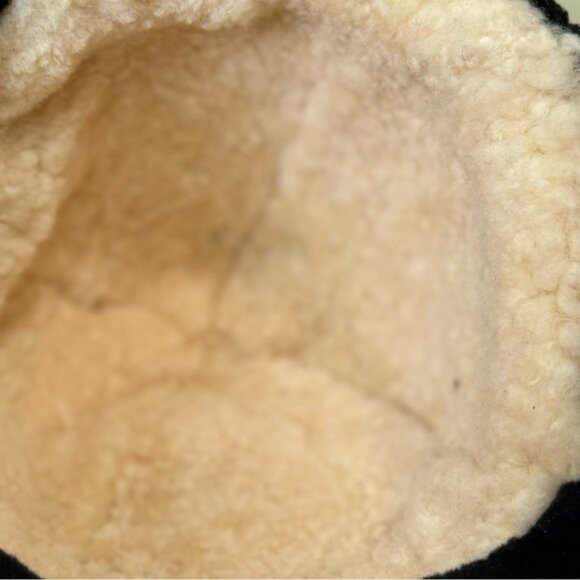 Vintage Shearling Bucket Rimmed Hat Sheepskin Fur Cozy Warm Leather Custom Fur - Picture 11 of 13
